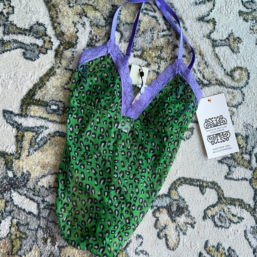Green and Purple Bodysuit